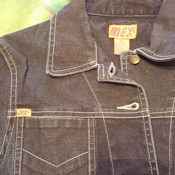 2/$20 Dex Stretch Denim Jacket, Dark Wash - Picture 12 of 14